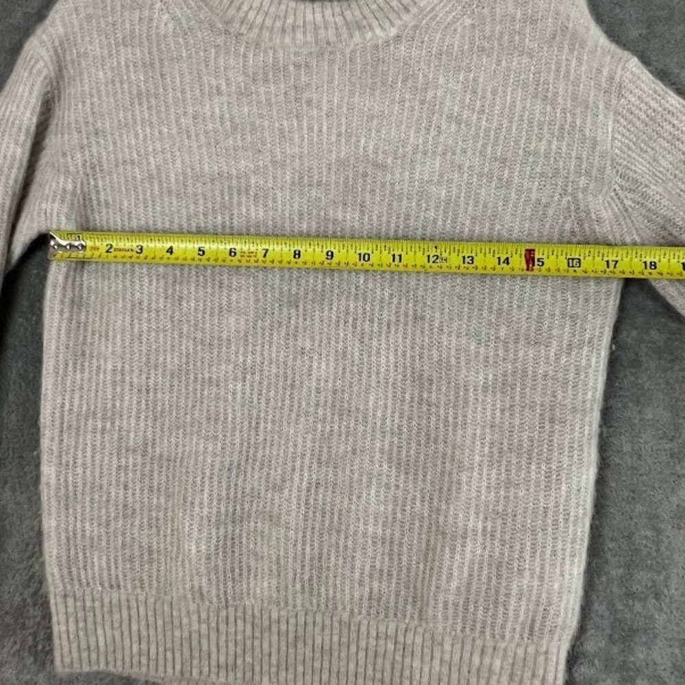 Everlane The Cocoon Crew Sweater Womens XXS Grey Alpaca Cozy Quiet Luxury Luxe - Picture 7 of 8